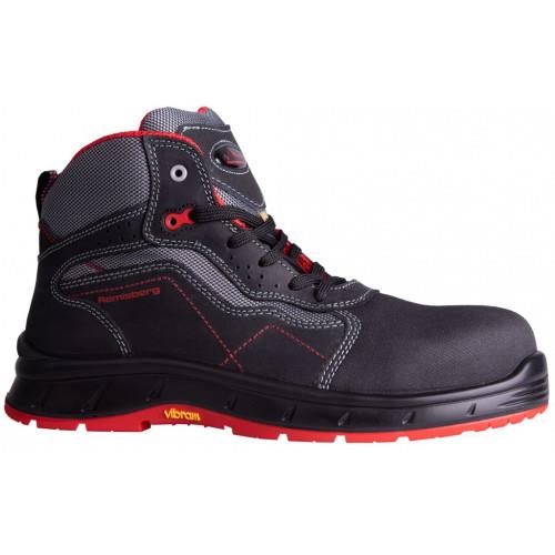 Remisberg DEVON Sicherheitshochschuhe S3 ESD schwarz/rot