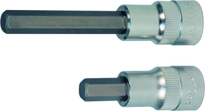 1/2" Bit Stecknuss Innen-6kant 6 mm Länge 60 mm