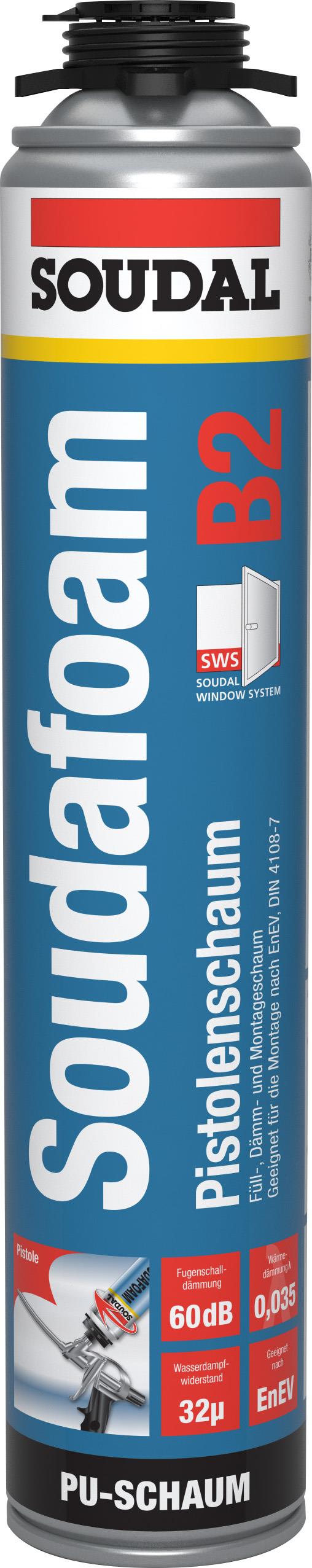 Soudal Pistolenschaum Soudafoam GUN B2 750 ml